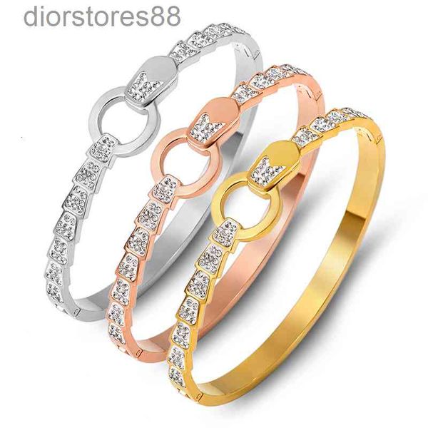 bangles bracelet fashion snake diamond studded titanium steel plated 18k gold versatile women's stainless jewelry, Black
bangles bracelet fashion snake diamond studded titanium steel plated 18k gold versatile women's stainless jewelry, Black