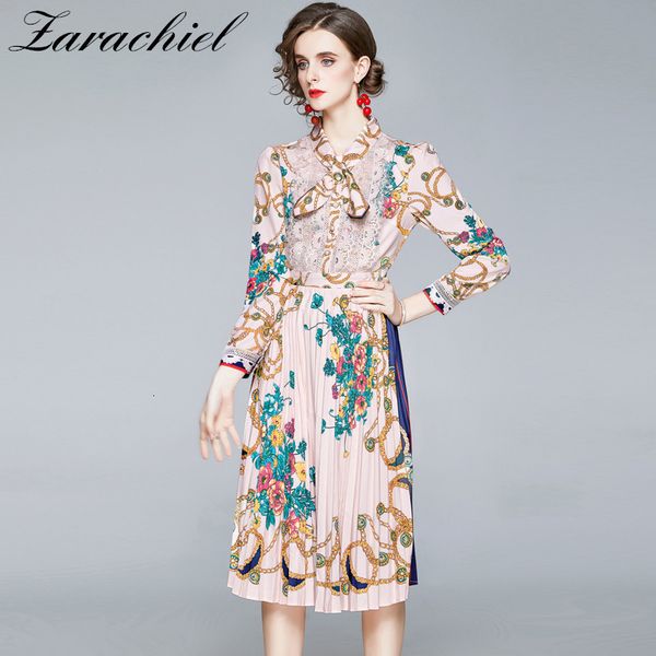 dresses gorgeous flower chain print runway women's bow collar sleeve lace trims elegant female mid-calf long, Black;gray
dresses gorgeous flower chain print runway women's bow collar sleeve lace trims elegant female mid-calf long, Black;gray