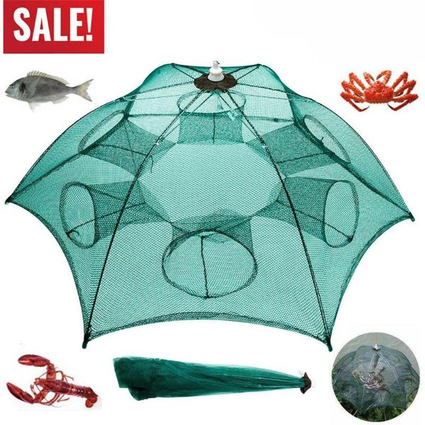 foldable strengthened 4-16 holes automatic fishing net shrimp cage nylon crab fish trap cast folding network accessories
foldable strengthened 4-16 holes automatic fishing net shrimp cage nylon crab fish trap cast folding network accessories