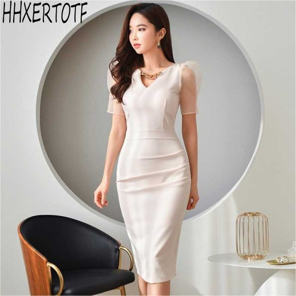 summer fashion temperament women puff sleeve vestidos pencil bodycon sheath dress mesh stitching bag hip dress 210531, Black;gray
summer fashion temperament women puff sleeve vestidos pencil bodycon sheath dress mesh stitching bag hip dress 210531, Black;gray