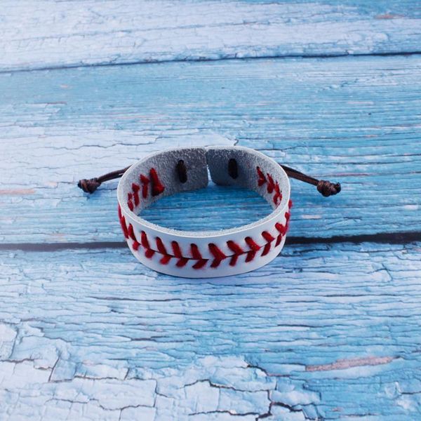 tennis softball baseball genuine leather red stitches adjustable wide bracelets fashion punk style cuff wrists custom jewelry, Golden;silver
tennis softball baseball genuine leather red stitches adjustable wide bracelets fashion punk style cuff wrists custom jewelry, Golden;silver