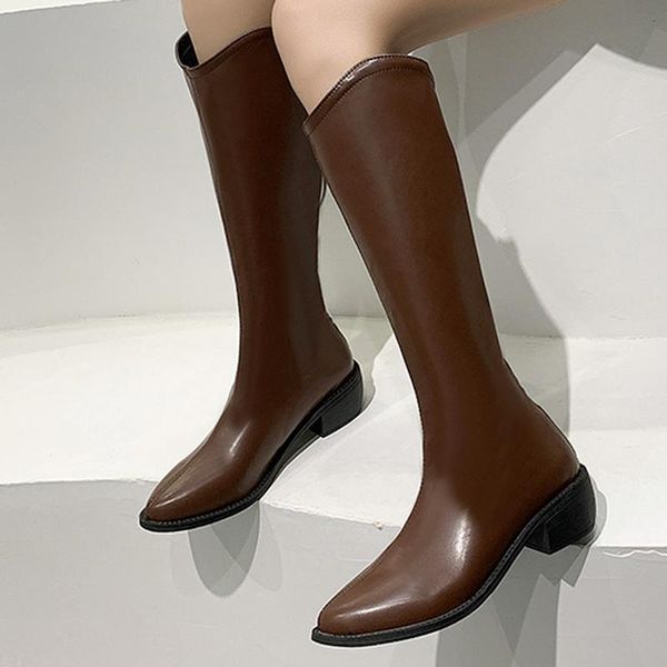 boots 2021 winter high heel wedges long tube women's casual lady riding cowboy designer pointed head knee-length, Black
boots 2021 winter high heel wedges long tube women's casual lady riding cowboy designer pointed head knee-length, Black