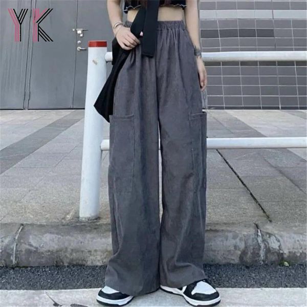 women's pants & capris harajuku women pockets baggy fashion trousers casual loose cargo vintage gray straight female streetwear, Black;white
women's pants & capris harajuku women pockets baggy fashion trousers casual loose cargo vintage gray straight female streetwear, Black;white