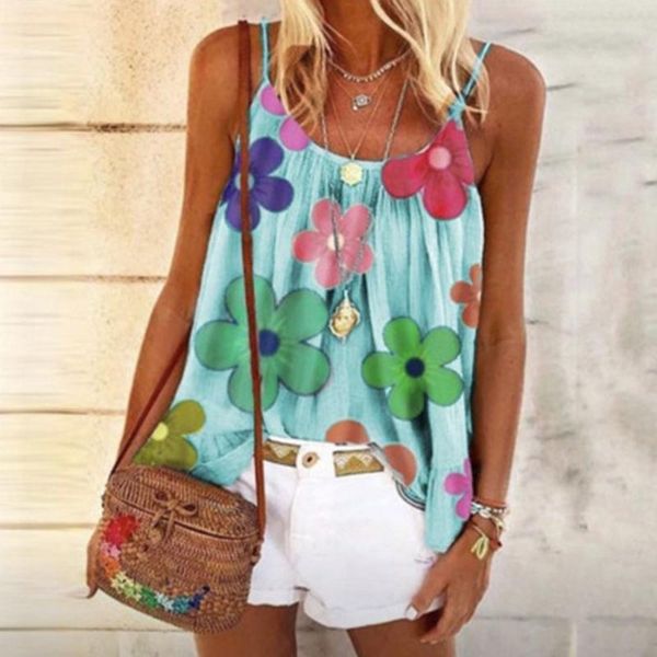 women's tanks & camis boho tank floral vest sleeveless blouse ladies -2xl polyester, White
women's tanks & camis boho tank floral vest sleeveless blouse ladies -2xl polyester, White