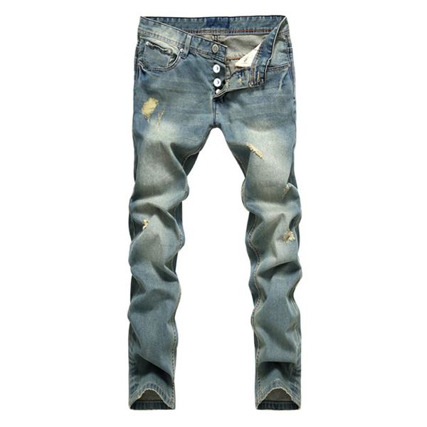 men's jeans straight leg blue denim european and american style fashion ripped designer stitching
men's jeans straight leg blue denim european and american style fashion ripped designer stitching