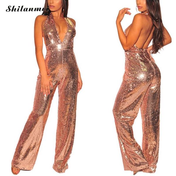 women's jumpsuits & rompers sequin jumpsuit women glitter wide leg club sleeveless v neck backless long 2021 party playsuits, Black;white
women's jumpsuits & rompers sequin jumpsuit women glitter wide leg club sleeveless v neck backless long 2021 party playsuits, Black;white