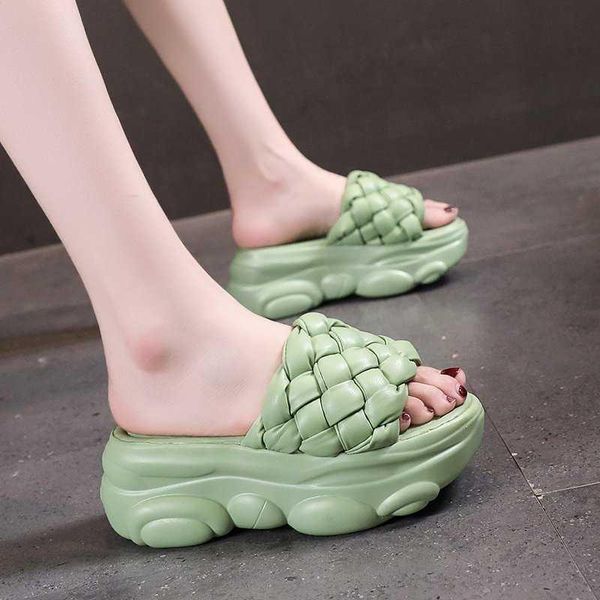 slippers fashion chunky platform women 2021 summer beach weave sandals woman solid color open toe thick sole slides femme, Black
slippers fashion chunky platform women 2021 summer beach weave sandals woman solid color open toe thick sole slides femme, Black