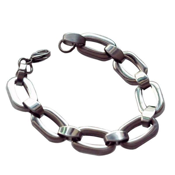 link, chain 20cm link bracelet stainless steel mens womens bracelets chains jewelry for men, Black
link, chain 20cm link bracelet stainless steel mens womens bracelets chains jewelry for men, Black
