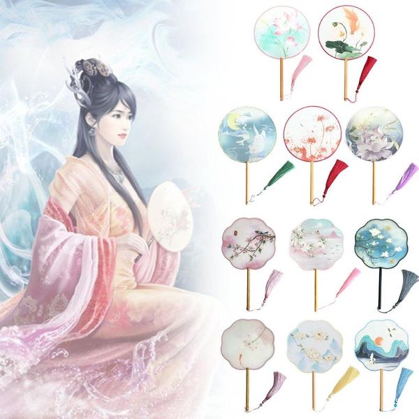 chinese style antique translucent handheld round circular fan vintage lotus flower print dancing paddle hand fans other home decor
chinese style antique translucent handheld round circular fan vintage lotus flower print dancing paddle hand fans other home decor