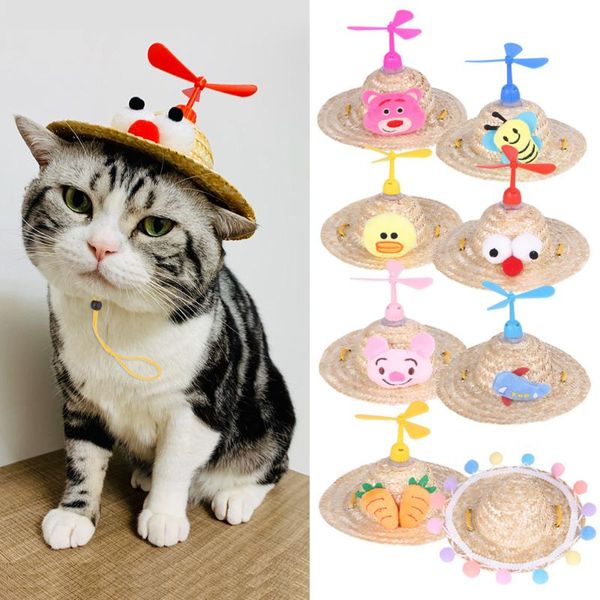 cat costumes pet hat straw sun headgear dog decoration small puppies bamboo dragonfly clothing supplies
cat costumes pet hat straw sun headgear dog decoration small puppies bamboo dragonfly clothing supplies