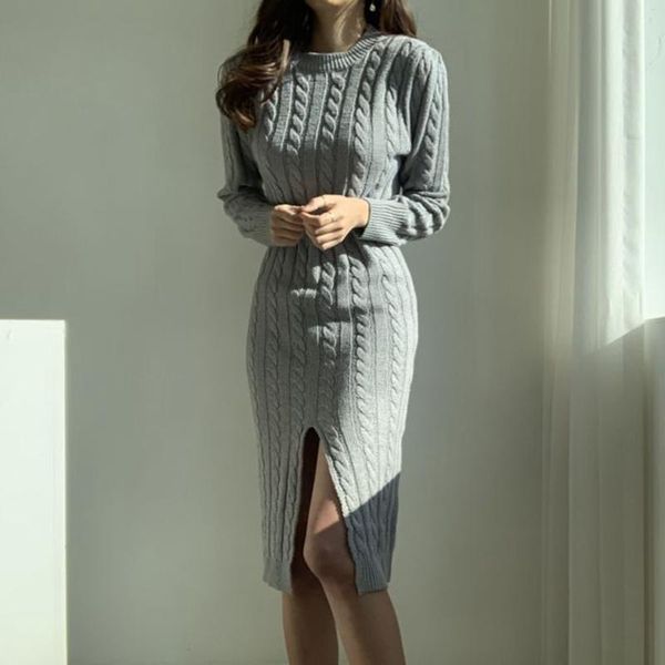 casual dresses autumn winter korean fashion knitted sweater dress women elegant long sleeve sheath bodycon runway robe femme, Black;gray
casual dresses autumn winter korean fashion knitted sweater dress women elegant long sleeve sheath bodycon runway robe femme, Black;gray