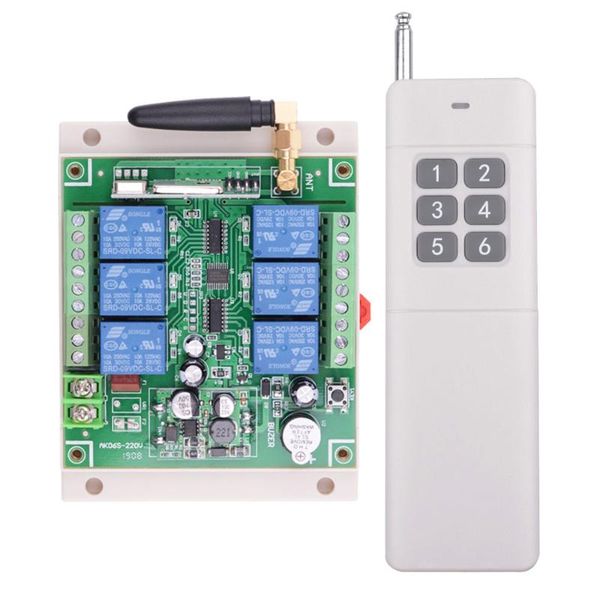 smart home control ak06s dc 12v 24v 36v 6 ch rf wireless remote lights switch system 6ch 10a relay receiver +6 button 3000m transmitter
smart home control ak06s dc 12v 24v 36v 6 ch rf wireless remote lights switch system 6ch 10a relay receiver +6 button 3000m transmitter