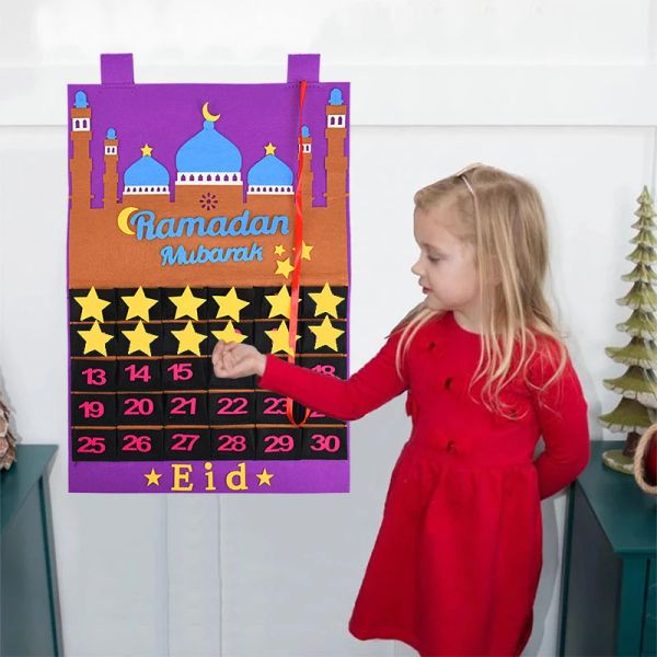 2021 eid mubarak decoration diy felt calendar gold star sticker home wall hanging muslim balram ramadan kareem festival party
2021 eid mubarak decoration diy felt calendar gold star sticker home wall hanging muslim balram ramadan kareem festival party