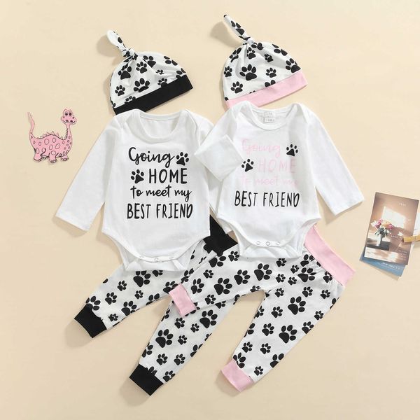lioraitiin 0-18m newborn infant baby boy girl 3pcs letter & paw print long sleeve round neck playsuit + trousers + knotted hat g1023, White
lioraitiin 0-18m newborn infant baby boy girl 3pcs letter & paw print long sleeve round neck playsuit + trousers + knotted hat g1023, White