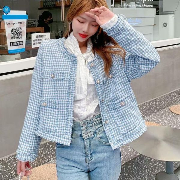 women's jackets korean sweet tassel plaid tweed coat women o-neck luxury elegant casual woolen coats autumn winter loose outwear, Black;brown
women's jackets korean sweet tassel plaid tweed coat women o-neck luxury elegant casual woolen coats autumn winter loose outwear, Black;brown