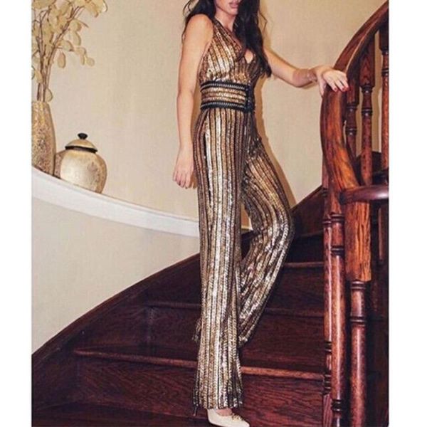 women's jumpsuits & rompers gold sequin jumpsuit romper women bodies woman bodysuit combishort v neck red body feminino mono mujer, Black;white
women's jumpsuits & rompers gold sequin jumpsuit romper women bodies woman bodysuit combishort v neck red body feminino mono mujer, Black;white