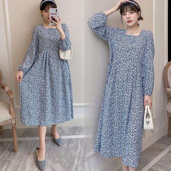 maternity dresses nursing spring autumn fashion a-line floral long dress for pregnant women breastfeeding lactation clothes, White
maternity dresses nursing spring autumn fashion a-line floral long dress for pregnant women breastfeeding lactation clothes, White