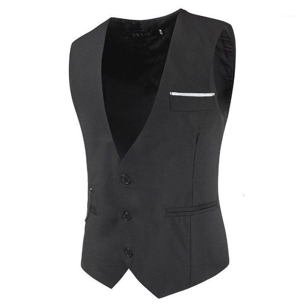 men's vests ewq / 2021 spring sunner suit vest male smart casual self-cultivation england style fahion waistcoat with chain 9y162, Black;white
men's vests ewq / 2021 spring sunner suit vest male smart casual self-cultivation england style fahion waistcoat with chain 9y162, Black;white