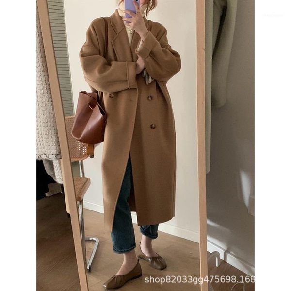 women's wool & blends heygirl black elder brother han edition of loose long double coat female temperament over-the-knee cloth
women's wool & blends heygirl black elder brother han edition of loose long double coat female temperament over-the-knee cloth
