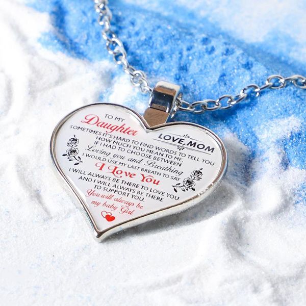 pendant necklaces women heart necklace unique gift party to my daughter love mom 2021 special offer creative, Silver
pendant necklaces women heart necklace unique gift party to my daughter love mom 2021 special offer creative, Silver