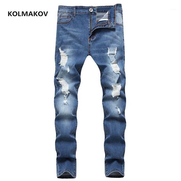 arrival destroyed hole jeans men fashion elasticity men's male 75% cotton pencil pants,size s-xxxl, Blue
arrival destroyed hole jeans men fashion elasticity men's male 75% cotton pencil pants,size s-xxxl, Blue