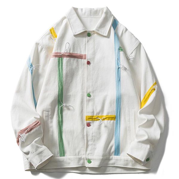 men's jackets lacible hip hop streetwear retro drawstring stripes cargo jacket coat men 2021 autumn harajuku casual outwear white, Black;brown
men's jackets lacible hip hop streetwear retro drawstring stripes cargo jacket coat men 2021 autumn harajuku casual outwear white, Black;brown