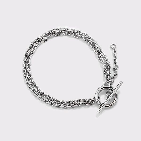 link, chain double layer bracelet hip hop bracelets bangles punk bracelet&anklet for women adjustable steel, Black
link, chain double layer bracelet hip hop bracelets bangles punk bracelet&anklet for women adjustable steel, Black