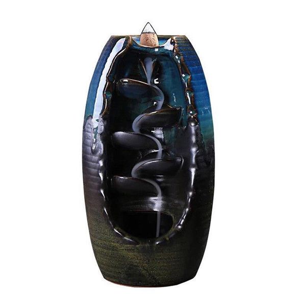 ceramic backflow waterfall smoke incense burner censer holder home decor 10x cones fragrance lamps
ceramic backflow waterfall smoke incense burner censer holder home decor 10x cones fragrance lamps