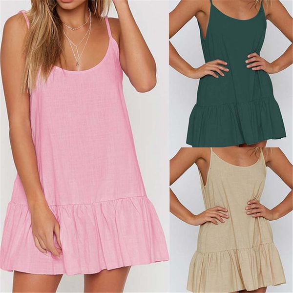 women's clothing dresses dress summer 2021 women's dress solid loose strap skirt, Black;gray
women's clothing dresses dress summer 2021 women's dress solid loose strap skirt, Black;gray