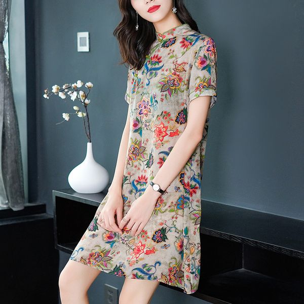 luxury cheongsam 19297 mulberry 2021 summer women's improved chine style cheongsam printed silk drs, Blue;red
luxury cheongsam 19297 mulberry 2021 summer women's improved chine style cheongsam printed silk drs, Blue;red