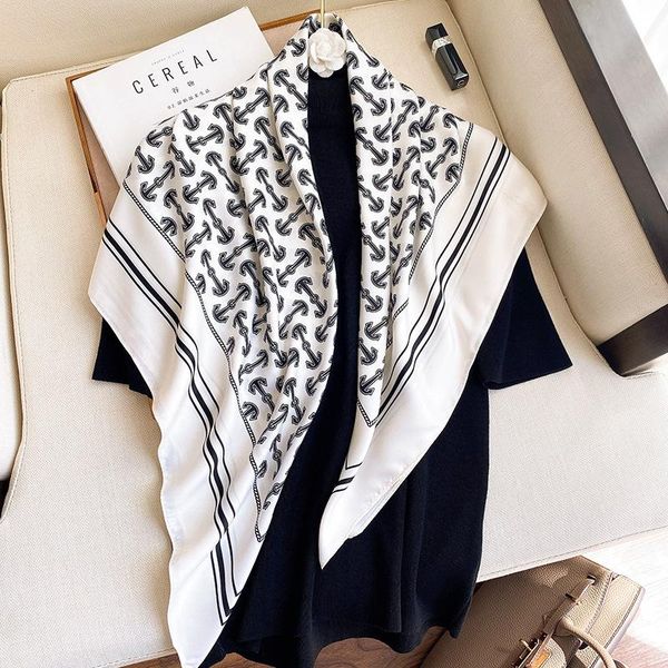 scarves women square scarf silk neckerchief hijab 2021 design printed foulard shawls and wraps pashmina bandana, Blue;gray
scarves women square scarf silk neckerchief hijab 2021 design printed foulard shawls and wraps pashmina bandana, Blue;gray