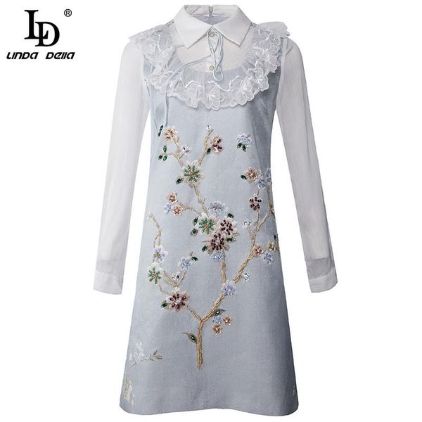 casual dresses ld linda della spring designer vintage party mini dress women's long sleeve ruffle lace patchwork beaded elegant jacquar, Black;gray
casual dresses ld linda della spring designer vintage party mini dress women's long sleeve ruffle lace patchwork beaded elegant jacquar, Black;gray