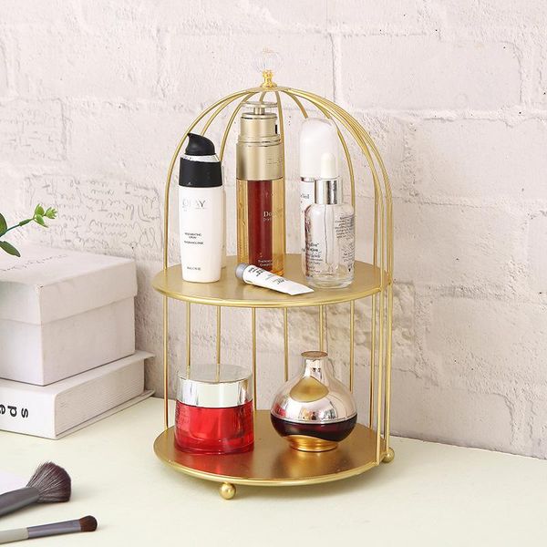 gold iron art makeup organizer box double-layer make up storage pactical cosmetic deskperfume display rack boxes & bins
gold iron art makeup organizer box double-layer make up storage pactical cosmetic deskperfume display rack boxes & bins