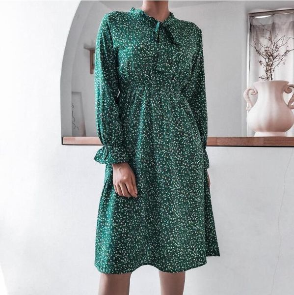 casual dresses elegant bowknot neck polka dot floral print party dress women 2021 spring autumn fashion long sleeves office lady, Black;gray
casual dresses elegant bowknot neck polka dot floral print party dress women 2021 spring autumn fashion long sleeves office lady, Black;gray