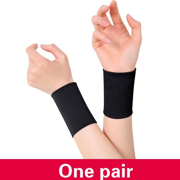 one pair bracer wrist support sprained wristband warmth and cold protection tendon sheath joint sports protective gear, Black;red
one pair bracer wrist support sprained wristband warmth and cold protection tendon sheath joint sports protective gear, Black;red