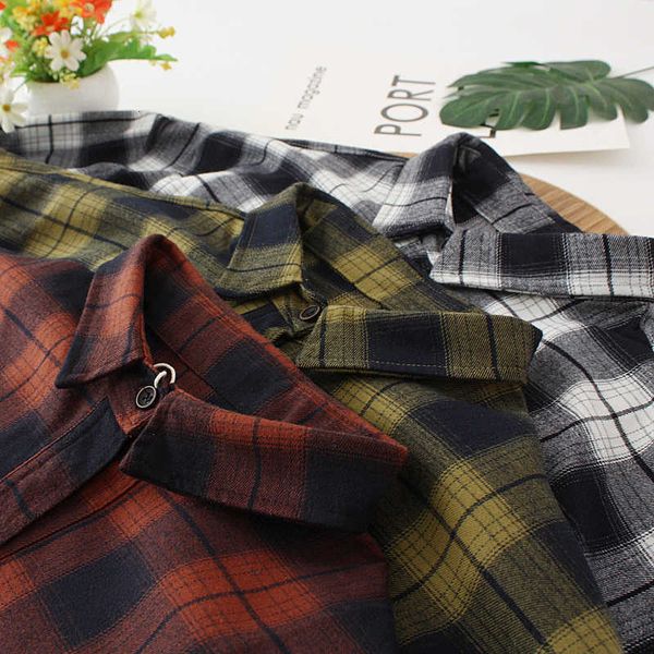 women's blouses & shirts plaid women long sleeve two pockets oversized female clothes outwear good quality spring s ggpo, White
women's blouses & shirts plaid women long sleeve two pockets oversized female clothes outwear good quality spring s ggpo, White