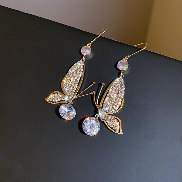 dangle & chandelier shiny crystal butterfly drop earring bijoux long tassel earrings for women statement jewelry gifts, Silver
dangle & chandelier shiny crystal butterfly drop earring bijoux long tassel earrings for women statement jewelry gifts, Silver