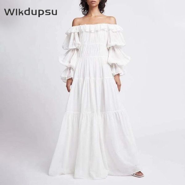spring summer vintage french style white off shoulder long maxi dress luxury runway designer casual frock dresses for women, Black;gray
spring summer vintage french style white off shoulder long maxi dress luxury runway designer casual frock dresses for women, Black;gray