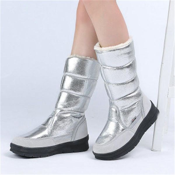 boots shoes women snow waterproof winter silver black casual woman keep warm tube female eu 36-41
boots shoes women snow waterproof winter silver black casual woman keep warm tube female eu 36-41