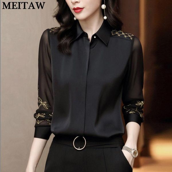 women's blouses & shirts 2021 korean long sleeve women blouse ladies turn-down collar embroidery plus size female office wear, White
women's blouses & shirts 2021 korean long sleeve women blouse ladies turn-down collar embroidery plus size female office wear, White