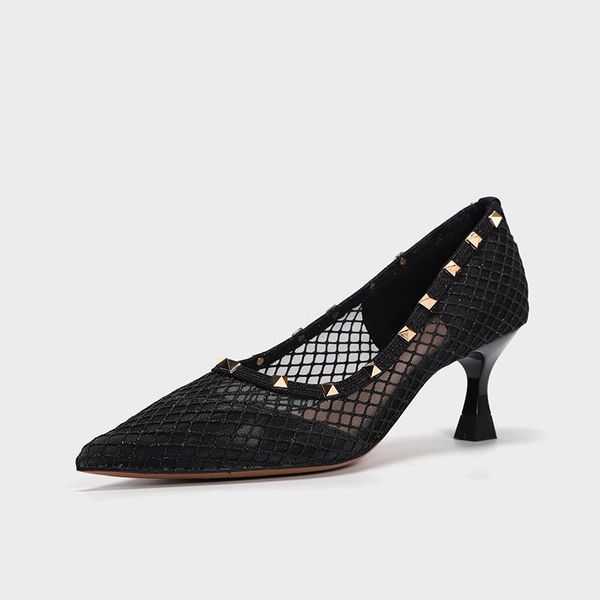 dress shoes high-quality exquisite elegant women spring pointed toe stiletto rivets high current fashion daily women's, Black
dress shoes high-quality exquisite elegant women spring pointed toe stiletto rivets high current fashion daily women's, Black