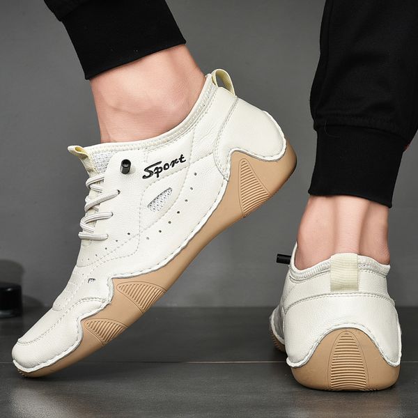 man summer fashion hand-sewn casual shoes hombre soft-sole loafers moccasins male slip-on inner heightening driving shoes, Black
man summer fashion hand-sewn casual shoes hombre soft-sole loafers moccasins male slip-on inner heightening driving shoes, Black