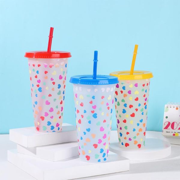 cups & saucers reusable plastic water bottle with lid and straw magic color changing cup
cups & saucers reusable plastic water bottle with lid and straw magic color changing cup