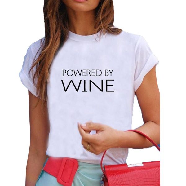women's t-shirt powered by wine funny tshirt women letter printed cotton short sleeve loose ladies black white tee shirt femme
women's t-shirt powered by wine funny tshirt women letter printed cotton short sleeve loose ladies black white tee shirt femme