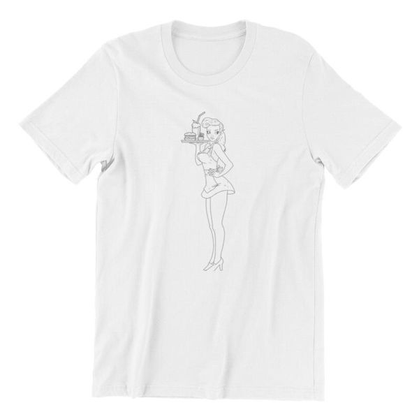 men's t-shirts t-shirt milkshakenfries retro pinup girl oversized summer friends kids boys men clothing 124443, White;black
men's t-shirts t-shirt milkshakenfries retro pinup girl oversized summer friends kids boys men clothing 124443, White;black