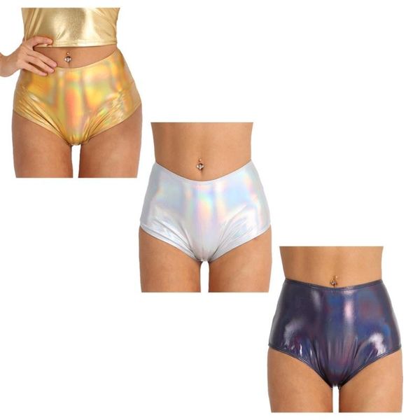 women's shorts msemis women booty patent leather shiny metallic back zipper high waist bottoms dance rave cut, White;black
women's shorts msemis women booty patent leather shiny metallic back zipper high waist bottoms dance rave cut, White;black