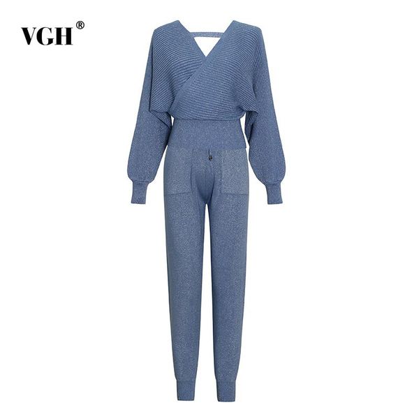 casual solid two piece set for women v neck long sleeve full length pants knitted sets female fashion clothing 2021 women's tracksuits, Gray
casual solid two piece set for women v neck long sleeve full length pants knitted sets female fashion clothing 2021 women's tracksuits, Gray