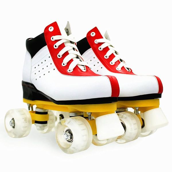 cowhide leather double row roller skates men women shoes flash wheels 4 patines wrotki inline &
cowhide leather double row roller skates men women shoes flash wheels 4 patines wrotki inline &