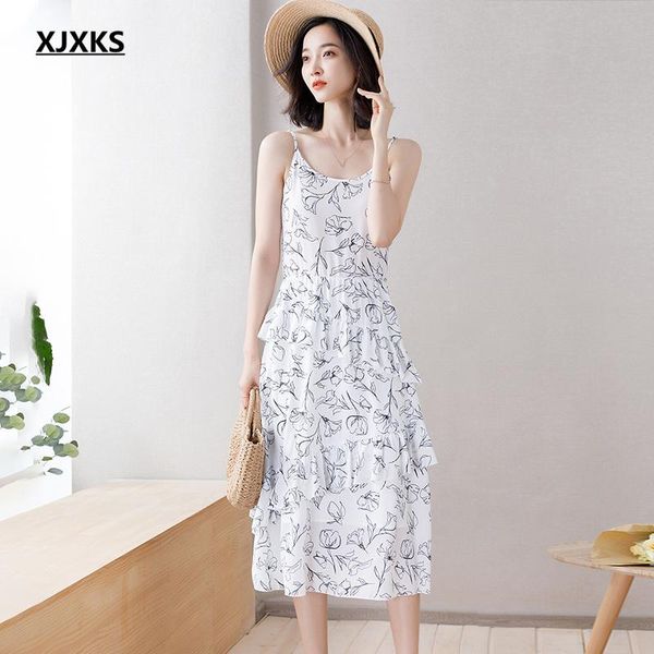 casual dresses xjxks 2021 summer high-quality women dress fashion printing sleeveless suspender, Black;gray
casual dresses xjxks 2021 summer high-quality women dress fashion printing sleeveless suspender, Black;gray