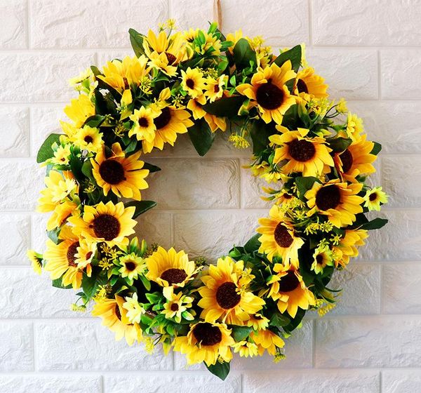 decorative flowers & wreaths large 18inch artificial sunflower summer wreath fake flower and green leaves for front door home decoration
decorative flowers & wreaths large 18inch artificial sunflower summer wreath fake flower and green leaves for front door home decoration